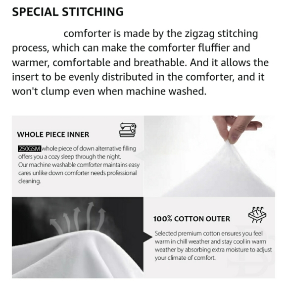 🆕⭐White yellow floral cotton reversible comforter set - Picture 8 of 11